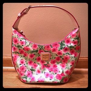 New Dooney & Bourke Pink Floral Bucket Bag